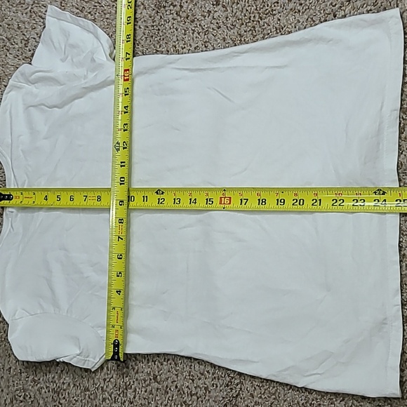 Port and Company White Tee with Vintage Car Graphic - Picture 5 of 5